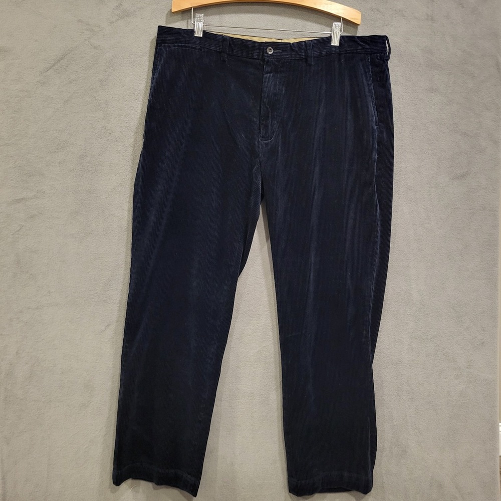 Vtg Polo Ralph Lauren Corduroy Pants Mens‎ 42x32 Blue Straight Leg Cords Preppy